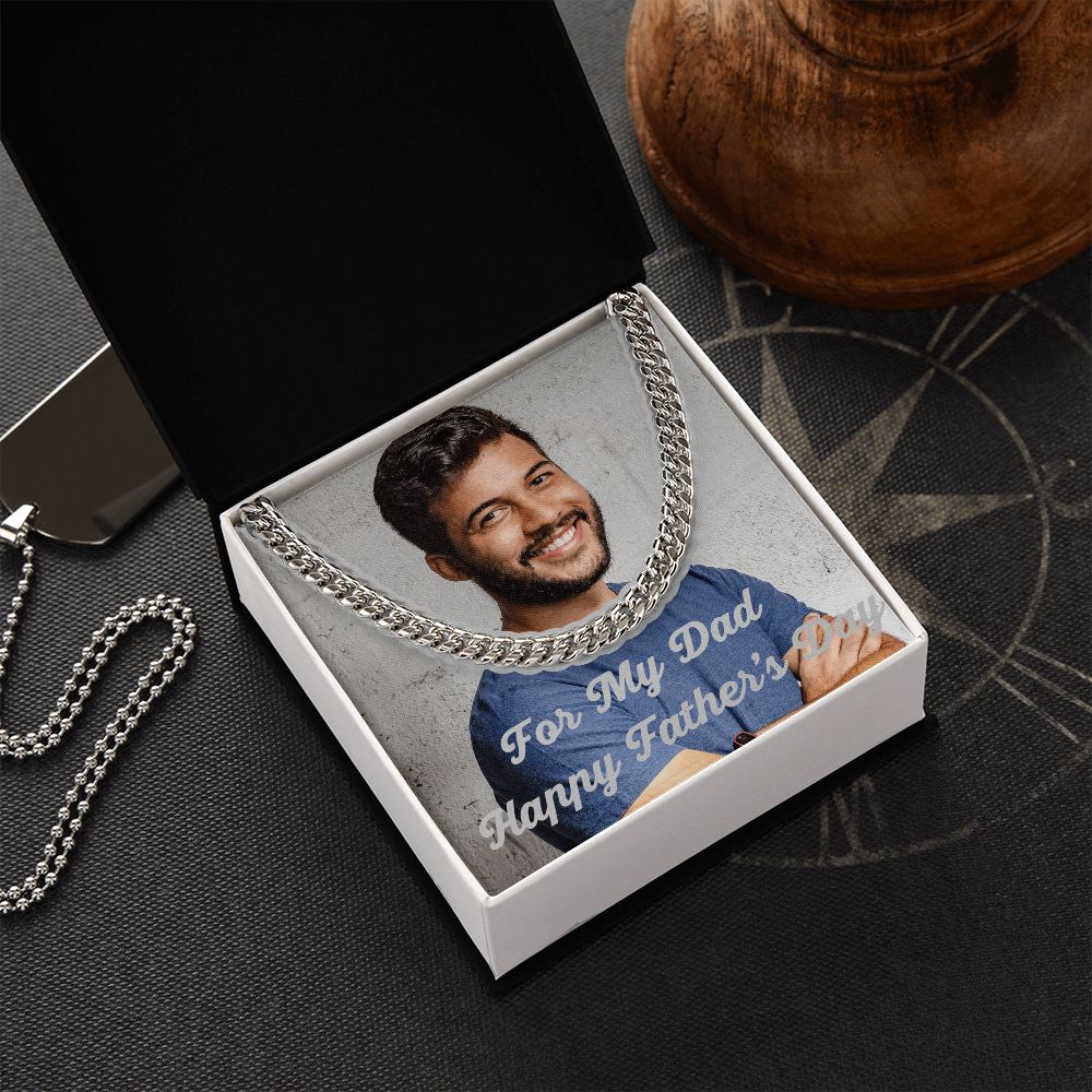 Peronalized Cuban Link Chain For My Dad Happy Father's Day