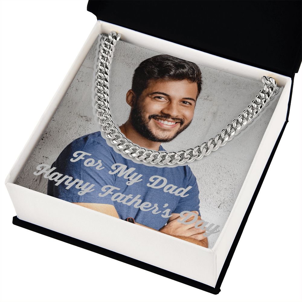 Peronalized Cuban Link Chain For My Dad Happy Father's Day