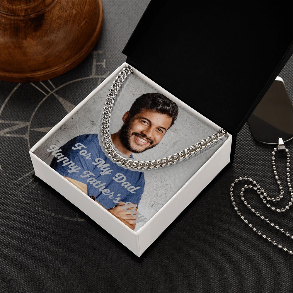 Peronalized Cuban Link Chain For My Dad Happy Father's Day