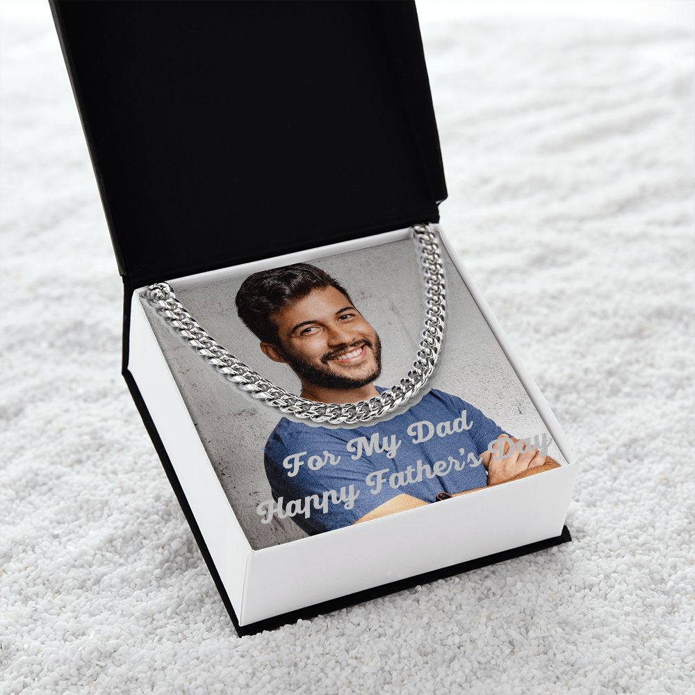 Peronalized Cuban Link Chain For My Dad Happy Father's Day