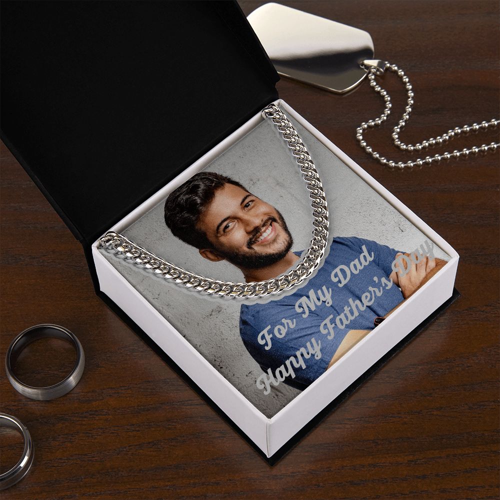 Peronalized Cuban Link Chain For My Dad Happy Father's Day