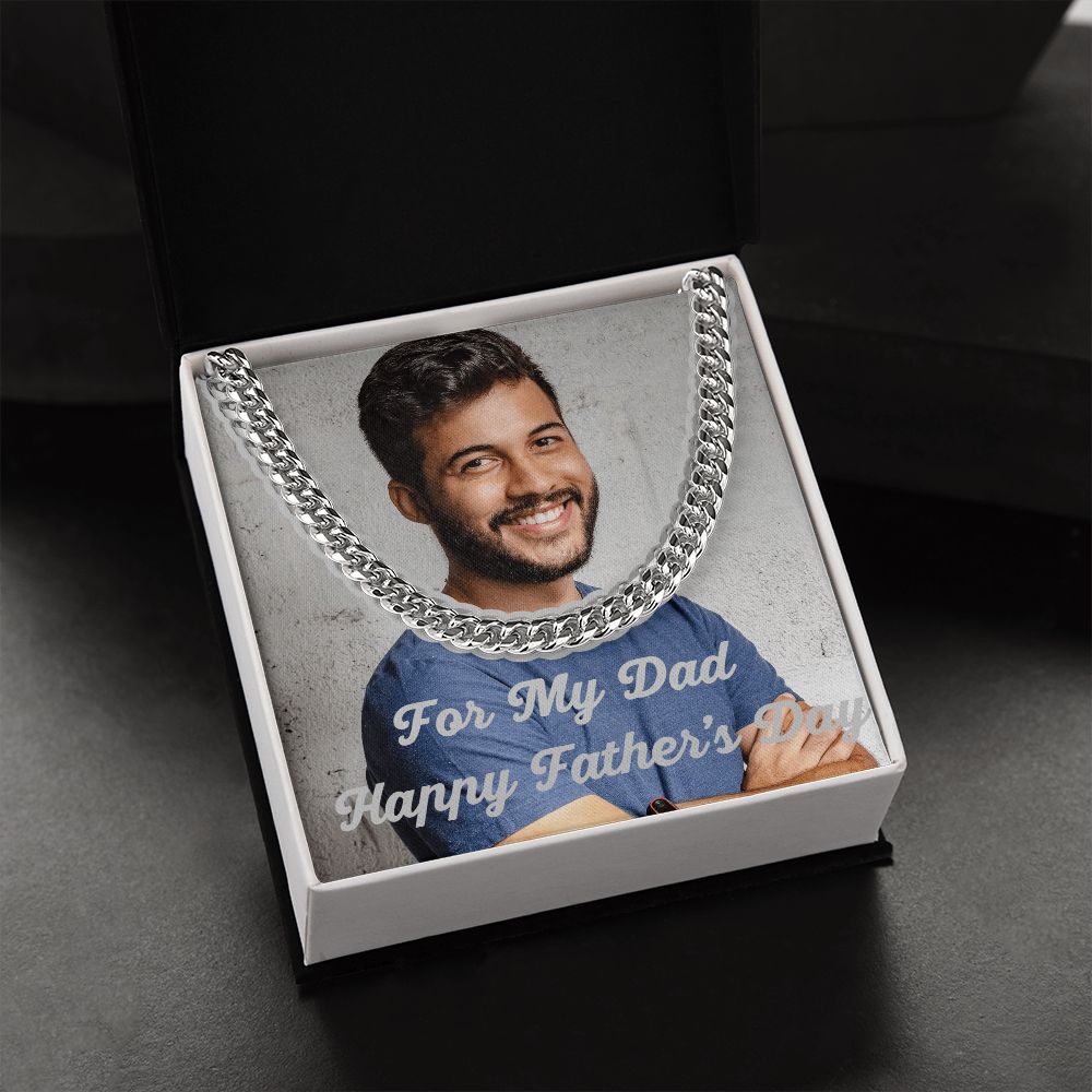 Peronalized Cuban Link Chain For My Dad Happy Father's Day