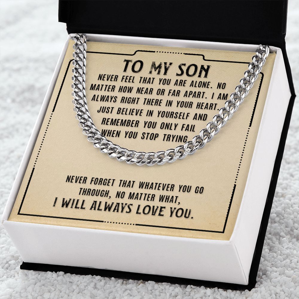 Cuban Link Chain for My Son