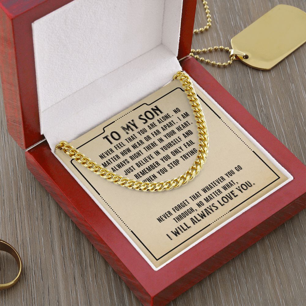 Cuban Link Chain for My Son