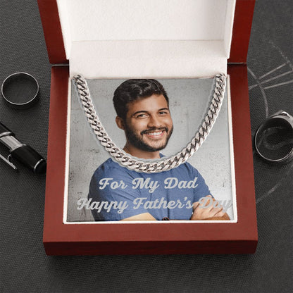 Peronalized Cuban Link Chain For My Dad Happy Father's Day
