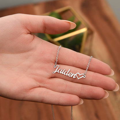 To Mom Name Necklace from Your Daughter on Mother's Day. birthday or Any Occasion