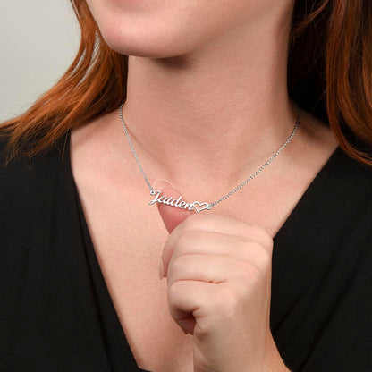 To Mom Name Necklace from Your Daughter on Mother's Day. birthday or Any Occasion