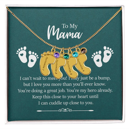 To Mama From Unborn Child Necklace for Expecting, Pregnant Mothers