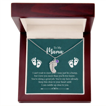 To Mama From Unborn Child Necklace for Expecting, Pregnant Mothers