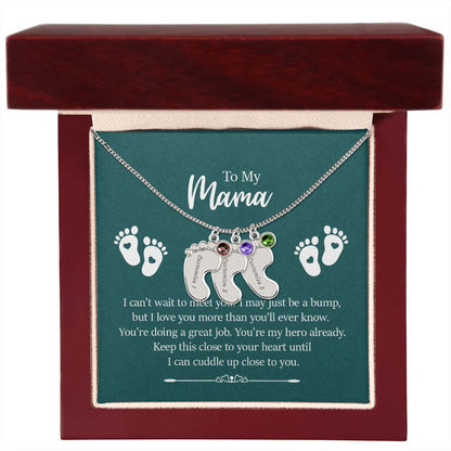To Mama From Unborn Child Necklace for Expecting, Pregnant Mothers