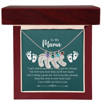 To Mama From Unborn Child Necklace for Expecting, Pregnant Mothers