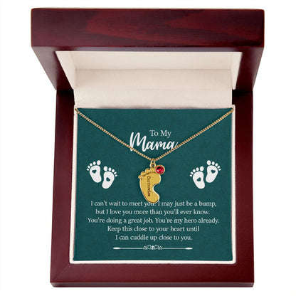 To Mama From Unborn Child Necklace for Expecting, Pregnant Mothers