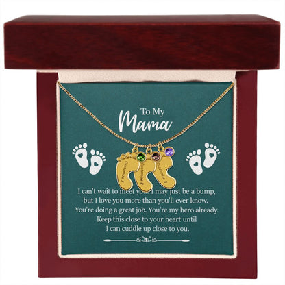 To Mama From Unborn Child Necklace for Expecting, Pregnant Mothers