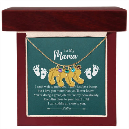 To Mama From Unborn Child Necklace for Expecting, Pregnant Mothers