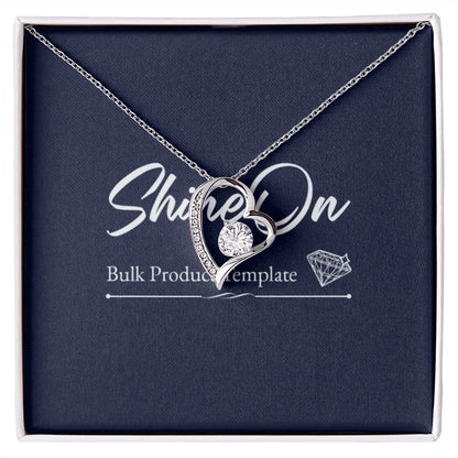 Forever Love Necklace With message For Mom, Gift from Daughter or Son