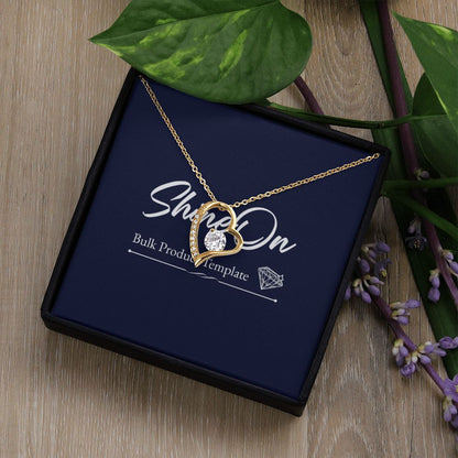 Forever Love Necklace With message For Mom, Gift from Daughter or Son