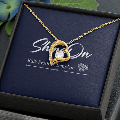 Forever Love Necklace With message For Mom, Gift from Daughter or Son