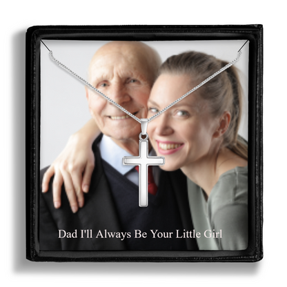 Dad I'll Always be Your Little Girl Perdonalized Necklace For Dad