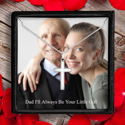 Dad I'll Always be Your Little Girl Perdonalized Necklace For Dad