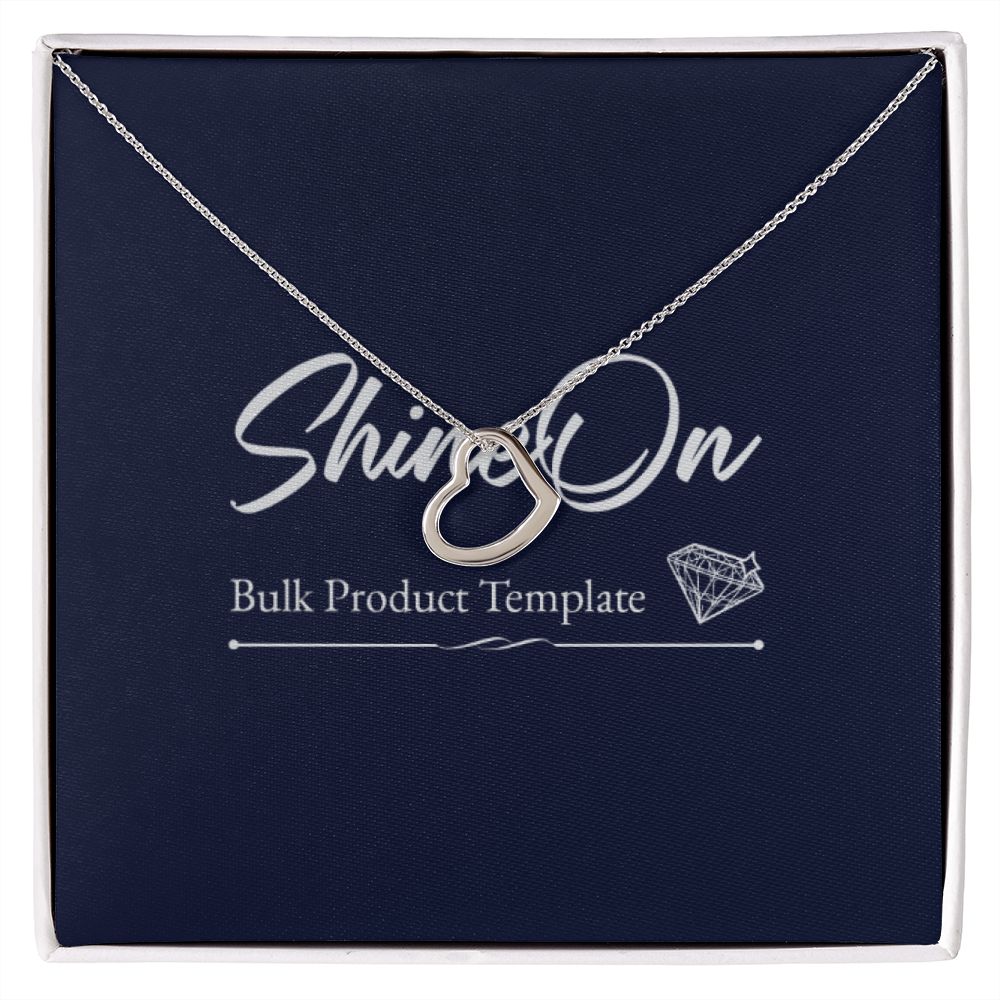 Gold Necklace with Message