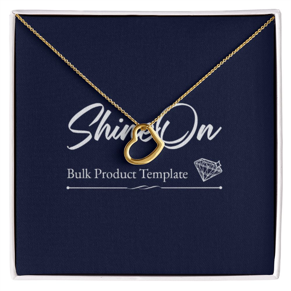 Gold Necklace with Message