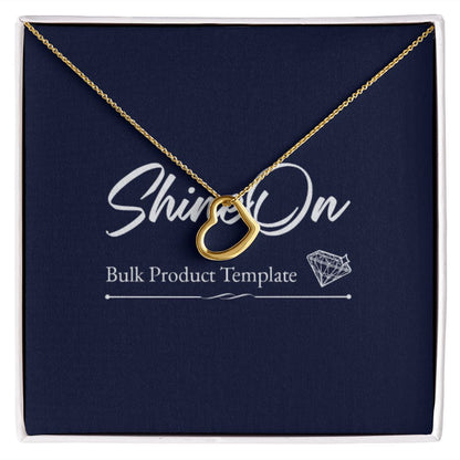 Gold Necklace with Message