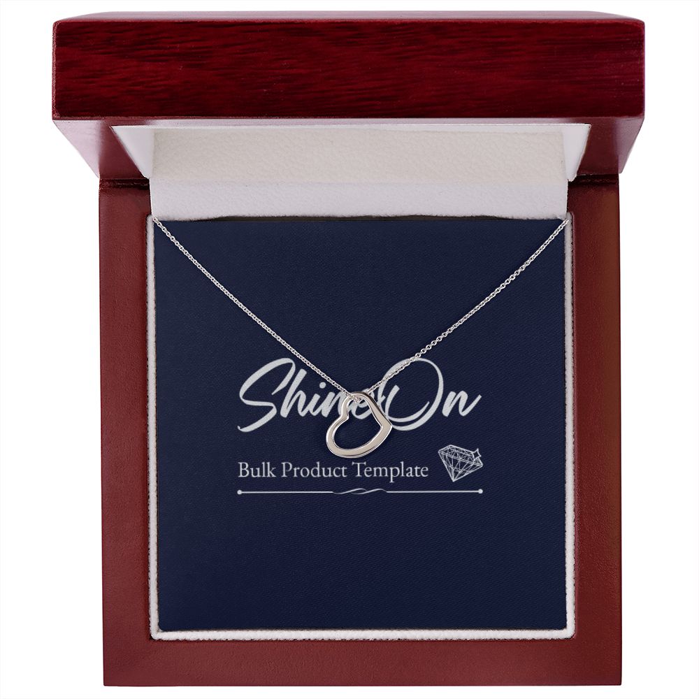 Gold Necklace with Message