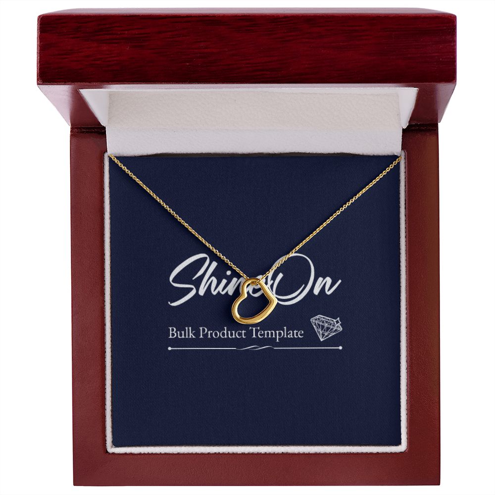 Gold Necklace with Message